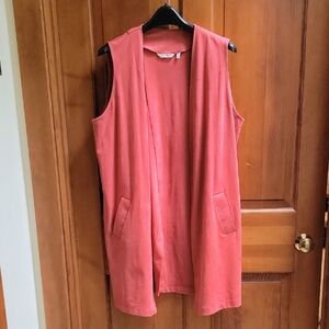 Soft Surroundings Sleeveless Pink Vest